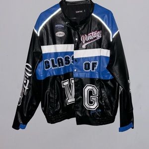 A medium sized Unisex varsity Vintage Jacket